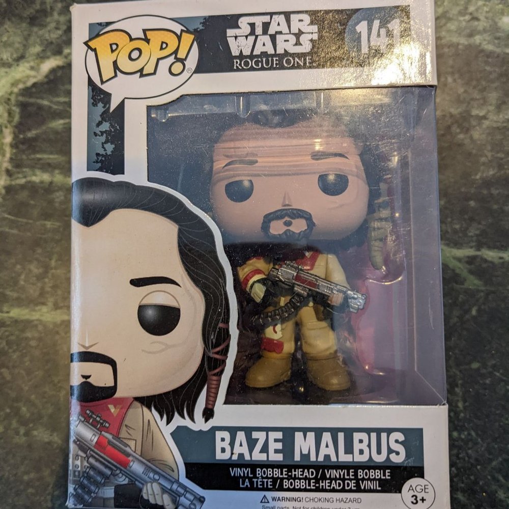 Star Wars Funko Pop! Vinyl - Baze Malbus Bobble Head 141 - EUC